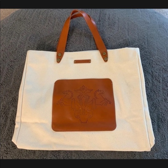 Prix de Dressage Handbags - PRIX DE DRESSAGE Brown and cream embossed tote